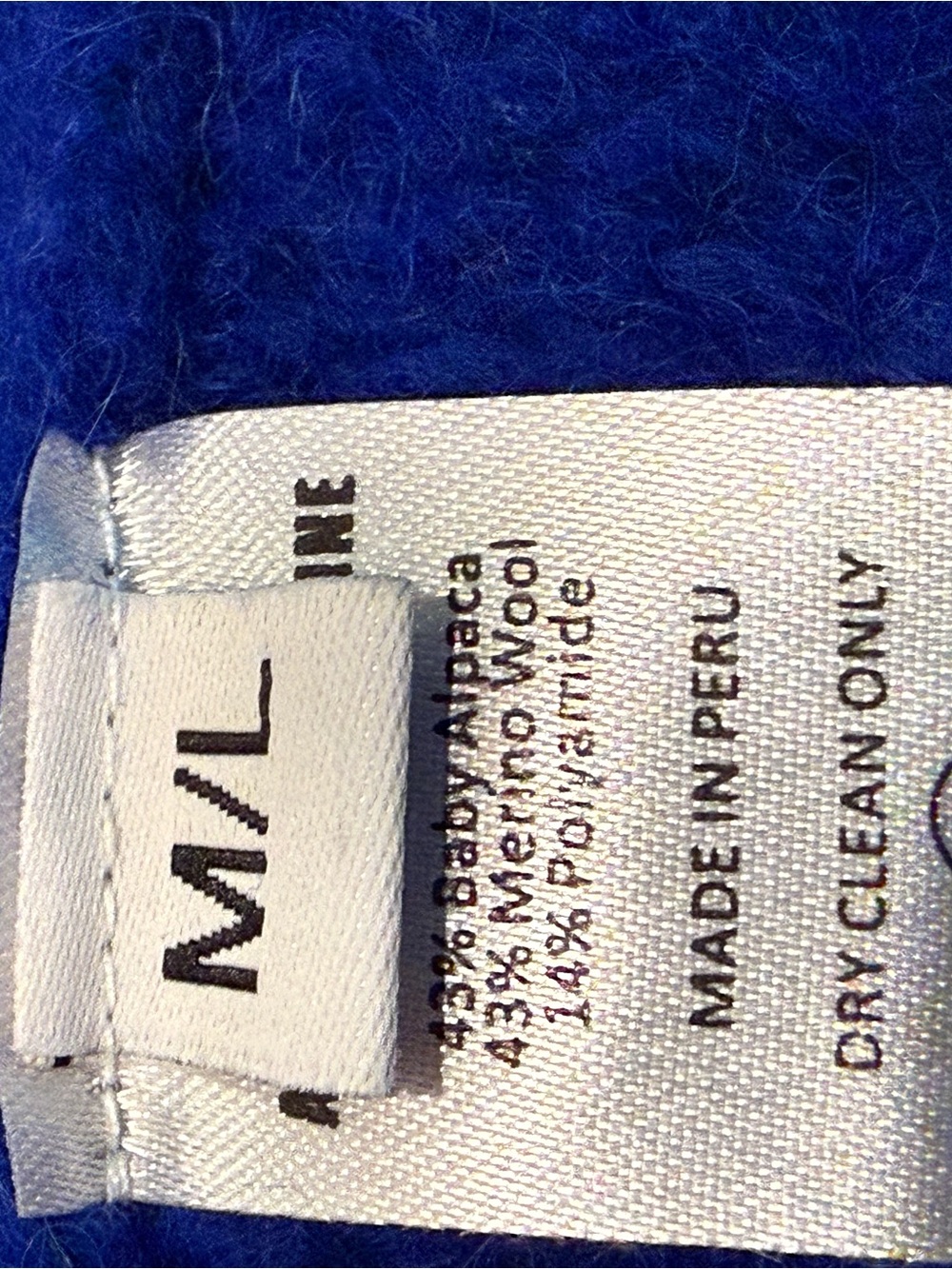 Atelier Delphine Haori Coat in Blue Supreme Alpaca - Picture 3 of 7